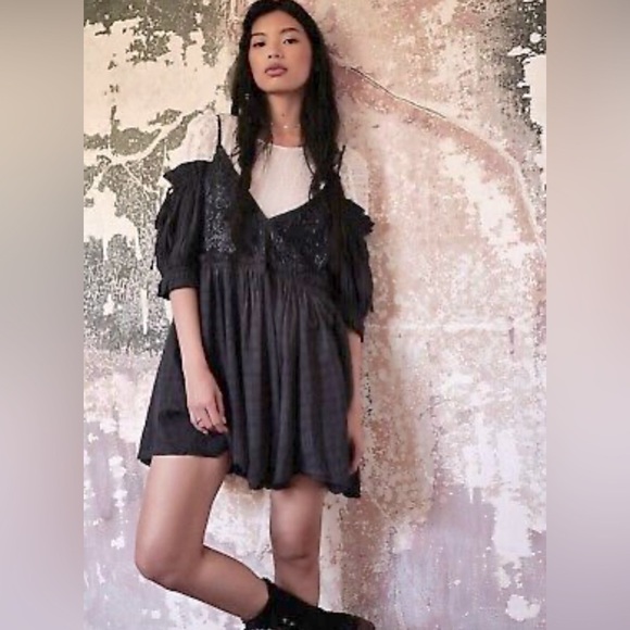 NEW FREE PEOPLE - Babydoll dress tunic Bali Badlands - Picture 11 of 12